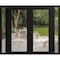 Vdomdoors Front Exterior Prehung Metal-Plastic Double Doors Clear Glass / MANUX 8666 Matte Black / Office Com MANUX8666DEXD-BLK-W16+72+16xH80-LH-I - alternate 1