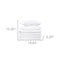 Homeroots White Twin Cotton Blend 650 Thread Count Washable Duvet Cover Set 528411 - alternate 3