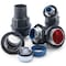 Robroy 3/8'', 2 Mil Red Urethane Interior/40 Mil Gray PVC Coated Exterior Ferrous Metal, 45D, Liquid Tight PR5341 - alternate 2