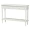 Baxton Studio Malinda Classic White Wood 2-Drawer Console Table with Spindle Legs 253-14068-ZORO - alternate 1