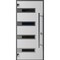 Vdomdoors Front Exterior Prehung Steel Door Ronex0131 Black Enamel Stainless Inserts Entry Metal Modern RONEX0131EXD-BLK-W36 X H80-RH-I - alternate 1