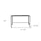 Homeroots 47" Black Writing Desk 400742 - alternate 8