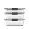 Rubbermaid Rubbermaid Brilliance Clear Food Container and Lid 3 pk 2125082 - alternate 1