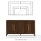 Crosley Darcy Sideboard CF4216-BR - alternate 9