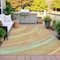 Homeroots 3' X 5' Gold Sky Blue And Coral Abstract Washable Indoor Outdoor Area Rug 631245 - alternate 5
