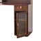 Homeroots 47" Walnut Wood Lighted Single Drawer Dresser 714252 - alternate 4