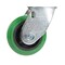 Vestil Polyurethane Swivel Caster 4 In. Diameter x 2 In. Width 700 Lb. Capacity Green/Black CST-F34-4X2DT-S - alternate 4