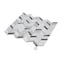 Apollo Tile 11x13 Bardiglio Nuvolato, Bianco Carrara Marble Floor and Wall Mosaic Tile 4.95sqft/case, 5PK APLSE88H11A - alternate 6