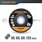 Powertec 4-1/2in Zirconia Flap Discs - 10-Pack Assorted Grits (40/60/80/120) for Angle Grinder 11100 - alternate 6