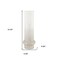 Homeroots 19" Off White And Gold Metal Cylinder Table Vase 608328 - alternate 3