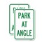 Signmission Park at Angle, 18'' X 24'' 2 Signs, Heavy Gauge Aluminum, 2PK A-1824-2PACK-23497 - alternate 1
