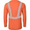 Ironwear Elastex Class 2 Long Sleeve Hi Vis T-Shirt with GeoFlect Tape, Orange, 4X-Large 7142-O-4XL - alternate 2