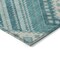 Homeroots 10' X 14' Teal Blue And Ivory Tribal Washable Indoor Outdoor Area Rug 598159 - alternate 6