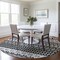 Homeroots 8' Black Gray And Ivory Round Quatrefoil Washable Indoor Outdoor Area Rug 583200 - alternate 4