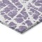 Homeroots 8' Runner Purple and White Abstract Washable Non Skid Indoor Outdoor Runner Rug 559308 - alternate 3