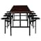 Regency Endure Standing Height Collaborative Table & Chair Set with 8 Pull-Out Stools, Walnut Top 9008-WLT-DVN - alternate 8