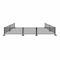 Factory 2U Commercial Patio Black Aluminum Bar Restaurant Fence Kit, 40ft L, 34in H, Flexible Layout, Powdercoat w/ UV Topcoat 805673 - alternate 1