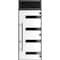 Vdomdoors Front Exterior Prehung Steel Door Ronex0131 Black Enamel 96 Transom Window Sidelite Stainless RONEX0131EXD-BLK-W36xH96+16-LH-I - alternate 1