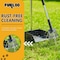 Furloo Dog Pooper Scooper Set. Heavy Duty Metal Tray, Rake & Spade, 38 in  Long Handle, Pet Waste Removal FLO3 - alternate 3
