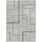Homeroots 8' X 10' Green And Charcoal Geometric Washable Indoor Outdoor Area Rug 588335 - alternate 5