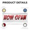 Signmission Now Open, 18 Inch x 48 Inch, Vinyl Banner B-30763 - alternate 4