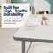 Flash Furniture Commercial Adjustable Height Rectangular Activity Table - Locking Casters-White XU-A3072-REC-WHT-T-P-CAS-GG - alternate 6
