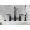 Kingston Brass Bridge Kitchen Faucet with Brass Sprayer, Matte Black KS8280CKLBS - alternate 6