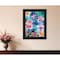 Homeroots Tropical Flowers 3 Black Framed Print Wall Art 407885 - alternate 3