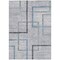 Homeroots 10' X 14' Gray Charcoal And Blue Geometric Washable Indoor Outdoor Area Rug 588343 - alternate 6