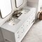 James Martin Vanities Vanity, without top, Bright White, 71.9 in W x 23.5 in D,  330-V72-M-BW - alternate 8