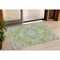 Homeroots 3' X 5' Green Ivory And Brown Oriental Washable Indoor Outdoor Area Rug 600150 - alternate 1