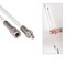 Safetywhips Warning Whip Heavy Duty Whip with Flag, White Whip, Orange Flag, White Reflective X, 96 Length SW08QDNP2-XW - alternate 4