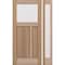 Doornmore CRF-P3G1, 51.5" x 82" ( 36" Door + 12" Side) Left Hand, Mahogany Top View Exterior Door CRF-P3G1-SW-3680-G101-SL_1-1_LI - alternate 1