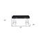 Homeroots 54" Black and Silver Writing Desk With Two Drawers 491474 - alternate 5