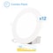 Infibrite 6 In Slim Recessed LED with Night Light 5CCT Selectable White 12 Watt 1050LM Triac Dimmable, 12PK IB-002-28-12W-WH-12PK - alternate 1