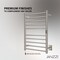 Anzzi Crete Series 10-Bar Wall Mounted Electric Bathroom Towel Warmer Rack in Brushed Nickel Finish TW-WM104BN - alternate 5