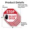 Signmission Stop Do Not Enter, 4 inch X 4 inch, Vinyl Decal, 5PK OC-D-5PACK-4-46 - alternate 3