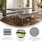 Flash Furniture Insta-Fold 6 Foot Granite Gray Indoor-Outdoor Picnic Table - Commercial Grade Foldable Steel Frame RB-EBB-3072FD-MND-GY-GG - alternate 5