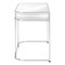 Homeroots 47" White and Silver Wood and Metal Sled Computer Desk 489915 - alternate 4