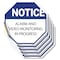 Signmission Notice Alarm and Video Monitoring i, 4 inch X 4 inch, Vinyl Decal, 5PK OC-D-5PACK-4-325 - alternate 1