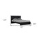 Homeroots Four Piece Black Solid Wood Bedroom Set With Mirror 343990 - alternate 3