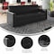 Flash Furniture Agent Black LeatherSoft Reception Sofa with Left and Right Side Charging Banks, Includes 2 Outlets,  BT-827U-3-BK-CHR-GG - alternate 8