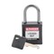 Brady Velocity Compact Lockout Padlocks Nylon 1in Shackle Clearance KD Black CPPL-BLK-25AL-KD - alternate 1