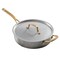 Martha Stewart Everyday 3.5 Quart Stainless Steel Saute Pan with Brass Handles and Lid 97390.02 - alternate 1