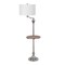 Jonathan Y Cora 60" Modern Metal LED Floor Lamp w/ Integrated Wood Side Table and Swing Arm, Chrome/Brown Wood JYL3055E - alternate 7
