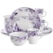 Elama Traditional Purple Rose 16 Piece Stoneware Dinnerware Set EL-PURPLE-ROSE - alternate 1
