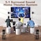 Bobtot Home Theater System Wireless Rear Satellite Speakers 800W Surround Sound Systems, HDMI ARC Optical 803760 - alternate 6