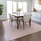 Homeroots 3' X 5' Pink And Ivory Geometric Washable Indoor Outdoor Area Rug 602437 - alternate 4