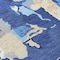 Homeroots 10' X 14' Navy Blue Ivory And Gray Abstract Washable Indoor Outdoor Area Rug 599591 - alternate 4