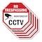 Signmission No Trespassing Monitored By CCTV, 10 inch X 10 inch, Aluminum Metal Signs, 5PK OC-A-5Pack-10-33 - alternate 1